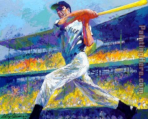The DiMaggio Cut painting - Leroy Neiman The DiMaggio Cut art painting